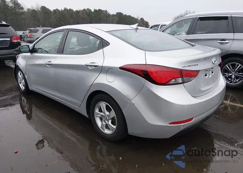 2015 Hyundai Elantra Se from USA, damaged, VIN 5NPDH4AEXFH650168